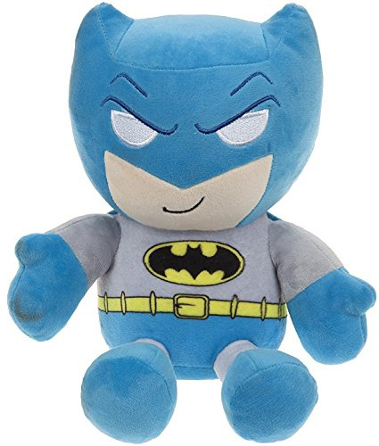 DC COMICS - Peluche du personnage Batman (assis 23cm) du héros du film, dessins et bandes dessinées BATMAN - Qualité Super Soft