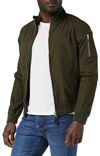 Schott Nyc Kenny, Gilet Homme, Vert (Dark Kaki), Medium (Taille Fabricant:M)