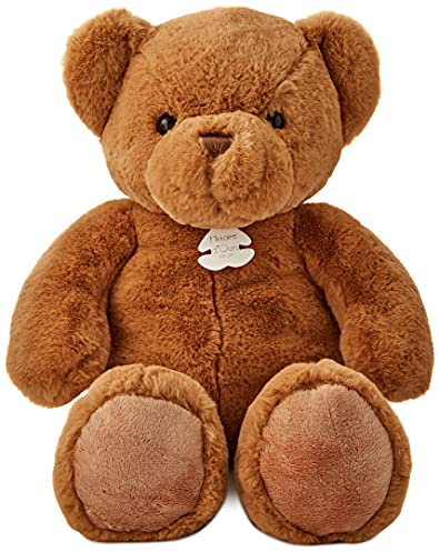 Histoire d'Ours - Grande Peluche Ours Titours - 50 cm - Marron - Grosse Peluche Douce et Mignonne pour les Calins - Idée Cadeau de Naissance et Anniversaire pour Enfants - HO2885 
