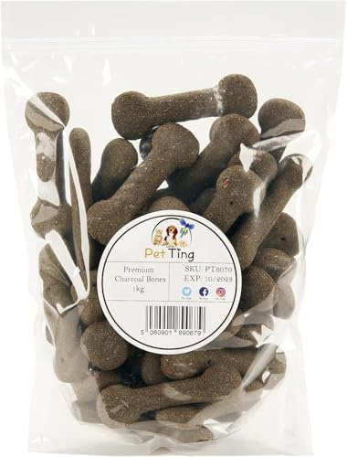 Premium Charcoal Bones Dog Biscuit 1kg (Large Charcoal Bones)