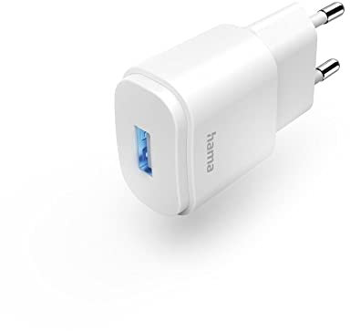 Hama Netzladegerät USB (USB-A, 6 W, 5 V/1,2 A, Universal-Netzadapter, Ersatz-Ladegerät für iPhone 14/14 Pro Max, Samsung Galaxy, Sony, Xiaomi, Huawei, Wiko), Weiß