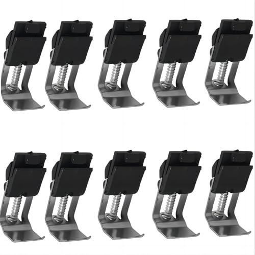 SopimusZ 10Pcs Undermount Sink Clips Kitchen Fixing Clips Sink Bow Mounting Brackets Adjustable Fastener Support Repair for Kitchen Bathroom Shower