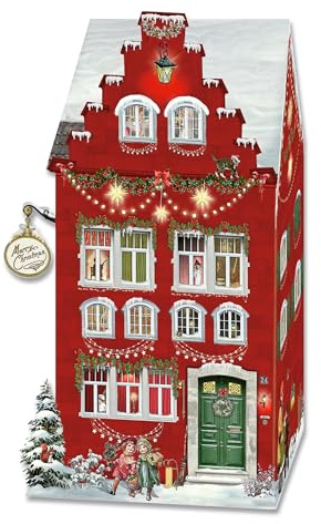 Aufstell-Adventskalender - Happy Christmas Home (mit LED)