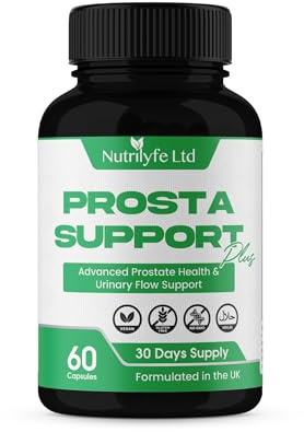 ProstaSupport Plus – Prostate Health Supplement for Men | Supports Urinary Flow, Bladder Control & DHT Balance | Pygeum, Pumpkin Seed, Stinging Nettle, Zinc | 60 Vegan Capsules | Non-GMO