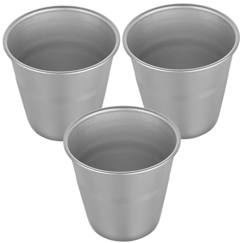 POPETPOP 3pcs Aluminum Alloy Baking Molds Round Cake Pans Non Stick Coated Kitchen Baking Supplies for DIY Cakes Puddings Desserts Easy Clean