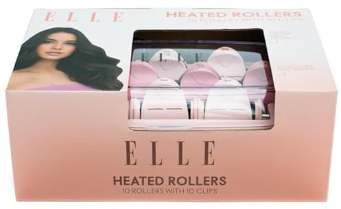 New Heated Rollers Set – Fast 90 Seconds Heat Up with 10 Rollers & 10 Clips | Create Volume, Waves & Curls Easily | Perfect Christmas or Birthday Gift for Teenage Girls & Hair Styling Lovers-A53
