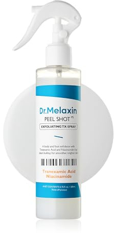 Dr.Melaxin TX Peel Shot Body Exfoliating Spray with Tranexamic Acid & Niacinamide, Brightening Body Care for Uneven Skin Tone, 200ml