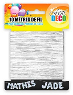Sud Trading 10 METRES DE Fil pour Guirlande DE Ballons