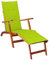 vidaXL Akazienholz Massiv Liegestuhl mit Fußstütze Auflage Sonnenliege Holzliege Deckchair Gartenmöbel Liege Gartenliege Relaxliege