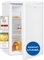 Exquisit Kühlschrank ohne Gefrierfach, 126 Liter, 55 cm Breit, Freistehend, Kompakt, Temperaturregelung, LED-Licht, KS516-V-040D weiss