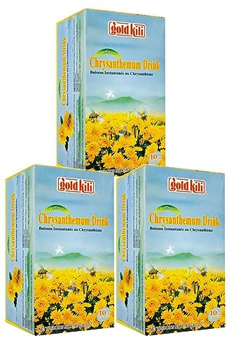 Gold Kili Instant Chrysanthemum Drink Healthy Herbal Tea Drink (Pack of 3 with total 30 Sachets)