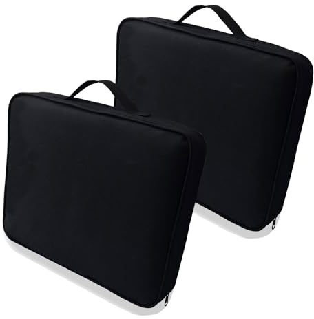 ZOMPAKER 2 Piece Black Stadium Cushions, Waterproof Outdoor bleacher seat Cushions, Kayak Canoe Seats,Camping seat Cushions for Any Sports Events use