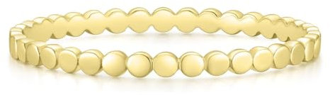 Titaniumcentral Vorsteckring Damen Schmal Zierlich Schlicht Runde Dünne Stapelring Verlobungsringe Eheringe Versprech Ringe（52 (16.6)）