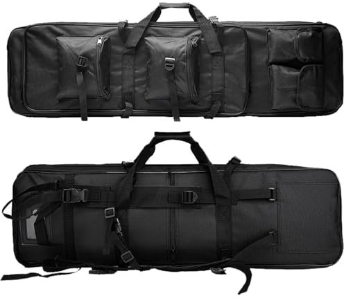 Taktisches Jagdgewehr Waffenkoffer Airsoft Waffentasche, Weiche Gewehrkoffer Gewehrrucksack 81cm/94cm/117cm Airsoft Tasche, Carry Protection Rucksack E,117cm
