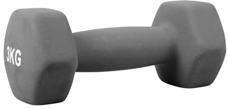 UPFIT - Guidon de 3 kg - Guidon d'entraînement - Poids : 3 kg - Couleur : gris - Facile à utiliser et à ranger - Pratique et robuste - Prise en main confortable - Renforcer les muscles des bras