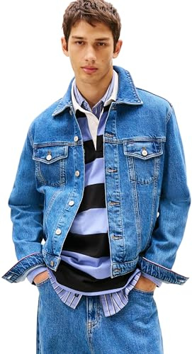 Tommy Jeans Ryan Rglr Trckr Jckt Ext Ci8132 Dm0dm22635 Giacca Trucker Unisex - Adulto (Pacco da 1)