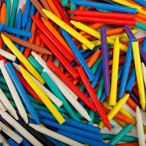 Tczecoo 270 Stück Wachsmalstifte Kinder, 9 Farben Malstifte Kinde, Professionelle Wachsmalstifte, Lose Wachsmalkreiden, Wachsmalstiften, Mitgebsel für Kindergeburtstag Malzubehör