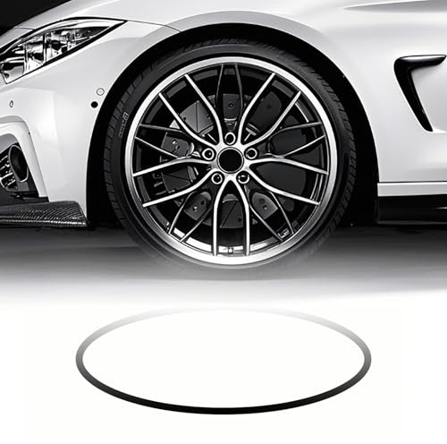LJLAO 4-Piece Set Aluminum Alloy Wheel Rim Protector (15-22inch),10mm Veneer/Hide Scuff Marks + Anti - Scratch,No Disassembly Needed, Easy to Install,22in,Silver