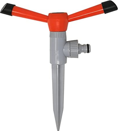 Siroflex 4585/S Arroseur sur Piquet avec tétine | Arroseur Jardin Rotatif à 2 Bras | Piquet pour arroseur Dynamique | Arroseur Jardin Made in Italy