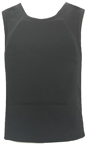 Bulletproof Vest, Concealable Discreet Executive Bulletproof Vest IIIA level Soft Anti-Bullet T Shirt Work Clothes Stab-Resistant Vests for Men Wome Safety Protection B,M