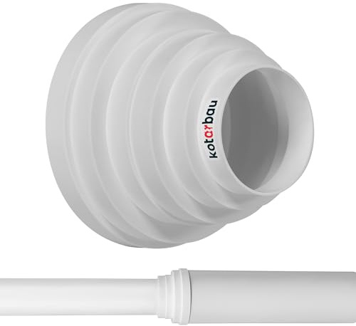 KOTARBAU® Reductor universal para sistemas de ventilación, conector reductor de tubo de plástico, 80 mm, 100 mm, 120 mm, 125 mm, 150 mm, adaptador de tubo de ventilación de 160 mm