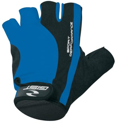 Guantes Velo Corto GIST Pro Azul S (Par en Tarjeta) con velcro -5515