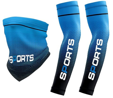 2 Manguitos Ciclismo Mangas de Brazo con Protección UV Mangas de Hielo Frescas Antideslizantes de Verano Unisex Mangas Solar Para Exteriores Para Hombres son Adecuadas Para Deportes Aire Libre