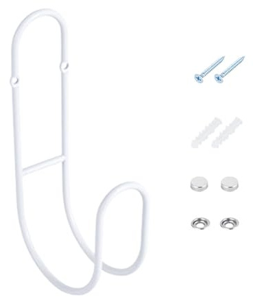 Soporte de manguera de acero inoxidable para exteriores, organizador de jardín a prueba de óxido y soporte de almacenamiento de manguera para exteriores con tornillos