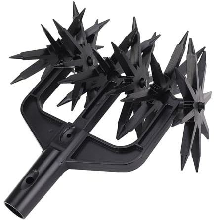 Fabater Cultivateur Rotatif de Jardin Scarificateur de Sol Manuel Efficace pour Outil de Jardinage, Ventile Le Sol et Déracine Les Mauvaises Herbes pour Les Paysagistes, Les Jardiniers et Les