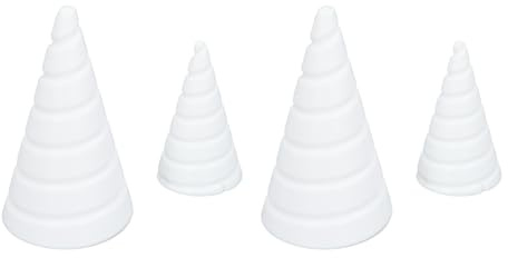 ZDETGU Plantilla de Bobinado en Espiral de 4 Piezas para Electrocultivo, Jardinería, Herramienta de Bobinado de Alambre de Cobre para Impulsar el Crecimiento de Las Plantas, Diseño ABS para Uso en