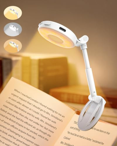 Liseuse Lampe de Lecture pour Livre au Lit 18 LED, Rechargeable et Compacte