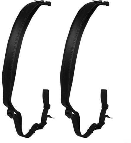 Tidgel Cinghie a fisarmonica regolabili in pelle sintetica per 96-120 bassi, design largo imbottito con fibbie resistenti per prestazioni confortevoli