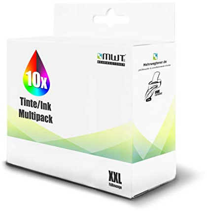 10x Kraft Office Supplies Patronen für Epson WF3530 WF7525 BX535 SX525 BX925 SX535 BX635 630 WF3010 WF7515 BX935 BX630FW B42 BX625 SX620 BX525 ersetzt T1306 CMYK