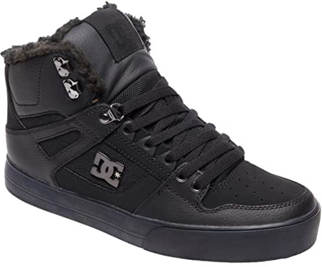 DC Shoes Pure High Top WC Winter - Scarpe da Skateboard Uomo, Nero (Black/Black/Black 3bk), 43 EU
