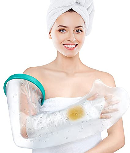 Cast Protectors,DOACT Arm Cast Cover for Shower Durable Cast Protector Keeps Hand Wrist Finger Elbow Cast Bandage Dry Waterproof Sleeve Bag for Broken Arm Reusable Watertight Seal Adult Full Arm 60cm