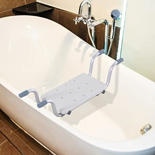 Sedile per Vasca in Lega di Alluminio e Plastica, Sgabello per Vasca da Bagno Larghezza Regolabile 73-83 * 22 * 18cm, Max. Carico 150kg