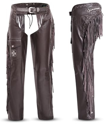 PPE FIT Unisex Western Style leather chaps