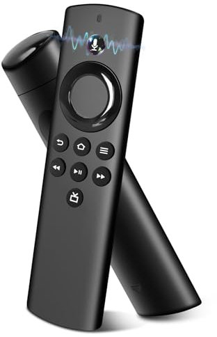 ICQUANZX Ersatz-Sprachfernbedienung (2nd Gen) mit Sprachfunktion Passend für Fire-TV-Stick/TV Cube, Passend für Insignia/Toshiba/Pioneer Smart TVs(Keine Lautstärketasten)