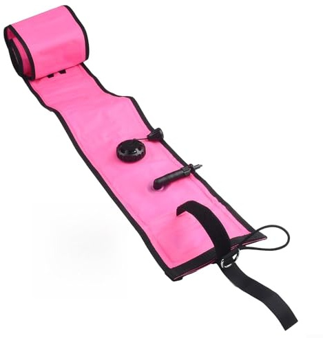 SäkerhetsBouy signalverktyg för dykare tillförlitlig flytande enhet tillverkad av material (1,8 m x 15 cm rosa)