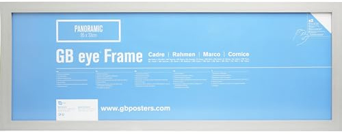 GB Eye Cornice 33 x 95 cm, colore: Argento, legno