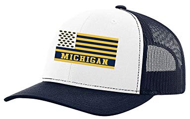 Heritage Pride Mens Baseball Trucker Hat - Embroidered American Flag Football Team Cap