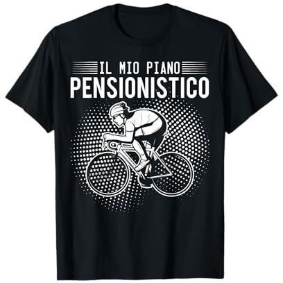 Il Mio Piano Pensionistico Ciclo Regalo Sport Bicicletta Maglietta
