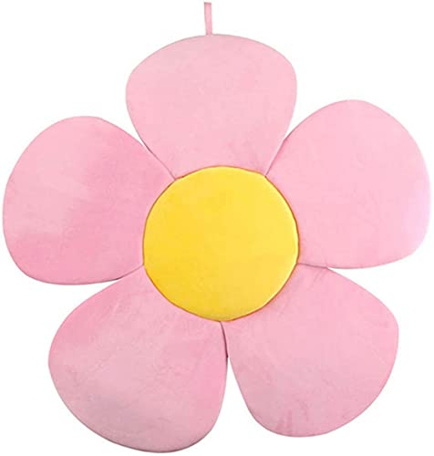 AOOPOO Materassino da bagno a forma di fiore, cuscino da bagno per neonati portatile, imbottito e pieghevole, per vasca da bagno (Rosa)
