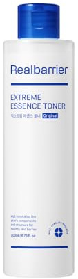 Real Barrier Extreme Essence Toner hyaluronsyra Panthenol Ceramid fuktkräm för ansiktet för känsliga, 200 ml (6,76 oz)