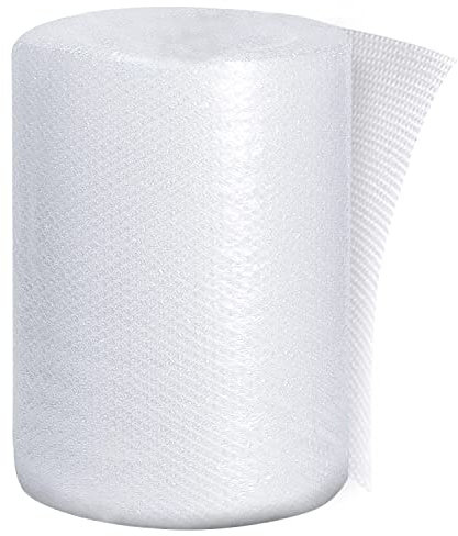 Luftpolsterfolie Verpackungsfolie Luftpolster 22m 3-lagig Bubble Wrap Roll Noppenfolie mit 20Stück Aufkleber für Zerbrechliche Gegenstände Enthalten für Umzug und Versand