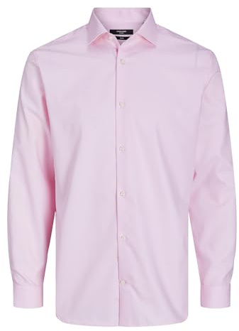 JACK & JONES Camisa de Hombre Slim Fit Camisa, Pink Nectar, XS