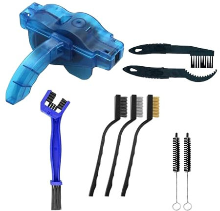 Kettenreinigungsgerät Fahrrad, Kettenreiniger Motorrad, Fahrradketten Reiniger Kit, Kettenbürste Motorrad, Kettenreiniger Fahrradkette