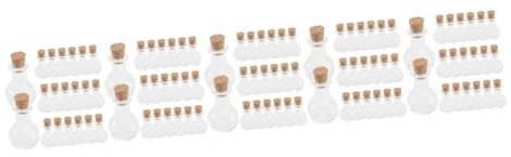 MAGICLULU 5 Series Botella De Los Deseos Corcho Mini Botella Pequeño Suave Boticario Botellas Frasco Botella Cristal Botella De Cristal Decorativa Transparente Vidrio 20 Piezas X 5