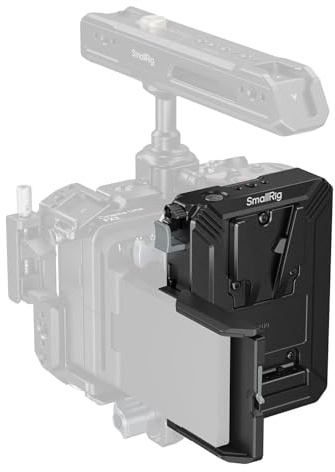 SMALLRIG V-monteringsbatteriplatta med LCD-skärmskydd, D-Tap och USB-C-strömförsörjning, kompaktkameravideorigg för spegellösa/DSLR-kameror, för NEEWER V-monteringsbatteri PS099E - 5228