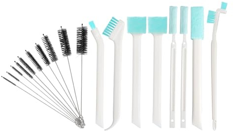 GZRXIOUS 18 PCS Set Spazzole Pulizia Piccole Spazzole per Pulire, Scovolino per Bottiglie, Spazzola Pulizia Fessure, Spazzole Multifunzione per Cucina Bagno Auto